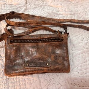 Bedstu Brown Leather Crossbody Bag